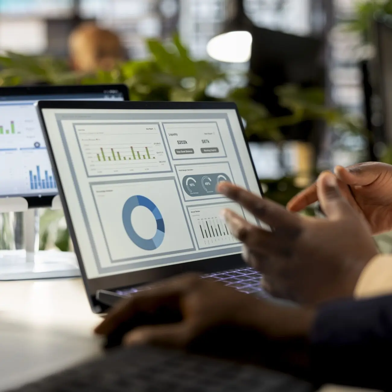 Data-driven digital marketing dashboard with traffic and conversion insights